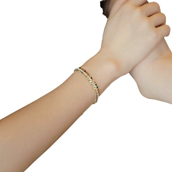Fashion Adjustable Sequins Bracelet In Alloy With Geometric Design For Women