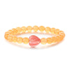 Fashion Agate Tiger Eye White Turquoise Handmade Geometric Heart Shaped Beaded Unisex Bracelet