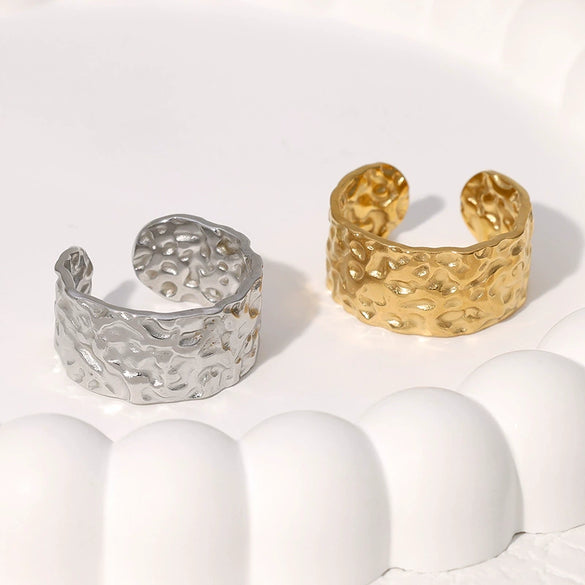 Fashion Allmatch Cold Style Highgrade Finger Ring Stainless Steel Electroplating Ring For Women