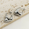 Fashion Allmatch Irregular Women's Earrings 316L Stainless Steel 18K Gold Vacuum Plated Geometric