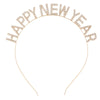 Fashion Alloy Crystal Letters Electroplating Christmas Headband For Women