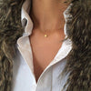 Fashion Alloy Drop Shape Tassel Necklace With Electroplated Geometric Pendant Simple Versatile Chain Necklace