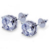 Fashion Alloy Geometric Inlaid White Zircon Earrings With Electroplated Finish Sweet Cool Style Jewelry
