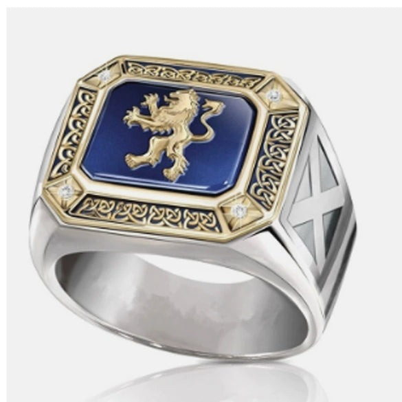Fashion Alloy Geometric Letter Ring With Retro Personality Style For Men And Unisex Wear