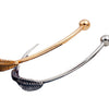 Fashion Alloy Leaf Open Cuff Bracelet Electroplated Plant Style Jewelry For Women