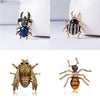 Fashion Alloy Rhinestone Bee Brooch With Electroplated Finish Animal Jewelry Accessory For Women And Unisex Wholesale