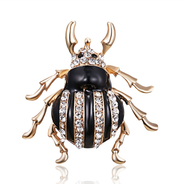 Fashion Alloy Rhinestone Bee Brooch With Electroplated Finish Animal Jewelry Accessory For Women And Unisex Wholesale