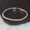 Fashion Alloy Rhinestone Crystal Anklet Geometric Elastic Single Row And Multi Row Foot Chain For Women