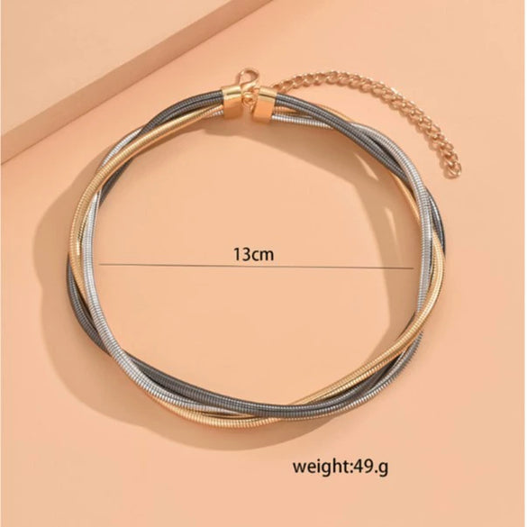 Fashion Alloy Simple Three Style Twining Women's Necklace