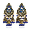 Fashion Alloy Star Tassel Earrings With Diamond Accent Bohemian Dangle Earrings For Women