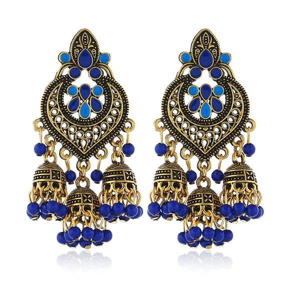 Fashion Alloy Star Tassel Earrings With Diamond Accent Bohemian Dangle Earrings For Women