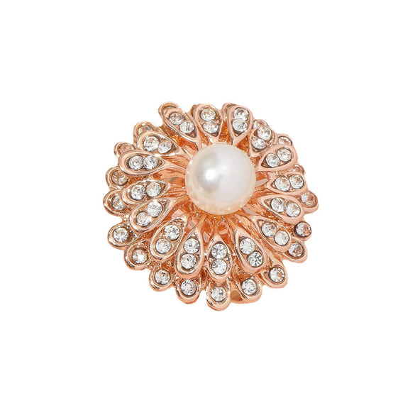 Fashion Alloy Sunflower Flower Ring With Electroplated Finish Simple Trendy Adjustable Open Ring For Unisex Wear