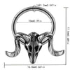 Fashion Ancient Silver Butterfly Nose Ring Stainless Steel Geometric Style With Polishing Also Ghost Head Cow Head Earrings And Bat Puncture Buckle Nose Ring