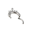 Fashion Ancient Silver Butterfly Nose Ring Stainless Steel Geometric Style With Polishing Also Ghost Head Cow Head Earrings And Bat Puncture Buckle Nose Ring