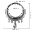 Fashion Ancient Silver Butterfly Nose Ring Stainless Steel Geometric Style With Polishing Also Ghost Head Cow Head Earrings And Bat Puncture Buckle Nose Ring