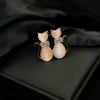 Fashion Animal Brooch Zinc Alloy Electroplating Cute Cartoon Two Kittens Design