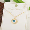 Fashion Animal Snake Pendant Necklace Copper Plated 18K Gold Microinlaid Color Zirconium