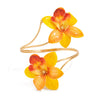 Fashion Artificial Flower Arm Bracelet Sweet Ins Style Plumeria Fabric Wax Line Handmade