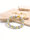 Fashion Beaded Women's Handmade Geometric Gold Plated Bracelet