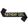 Fashion Birthday Etiquette Belt Shoulder Strap In Sade With Printing Light Blue Pink