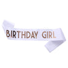 Fashion Birthday Etiquette Belt Shoulder Strap In Sade With Printing Light Blue Pink