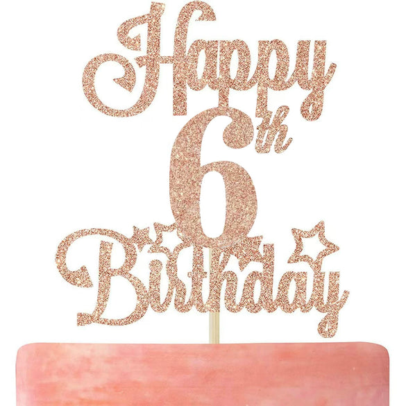 Fashion Birthday Party Dress Ins Glitter Plugin Paper Card