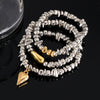 Fashion Bracelet Ccb Heart Shape Electroplating Jewelry For Men And Women