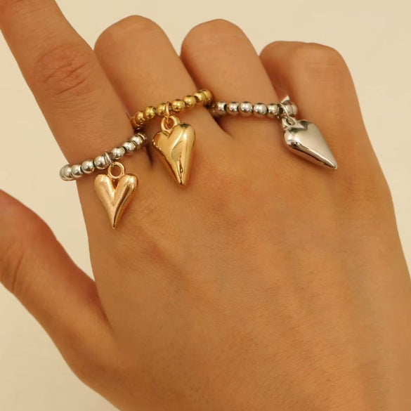 Fashion Bracelet Ccb Heart Shape Electroplating Jewelry For Men And Women