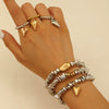 Fashion Bracelet Ccb Heart Shape Electroplating Jewelry For Men And Women
