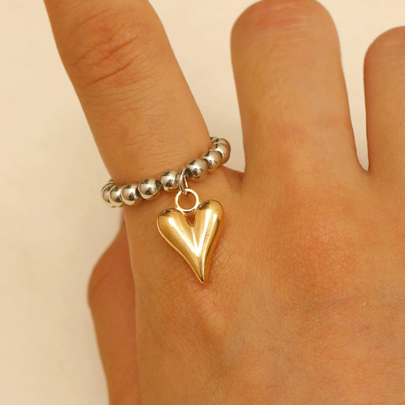 Fashion Bracelet Ccb Heart Shape Electroplating Jewelry For Men And Women
