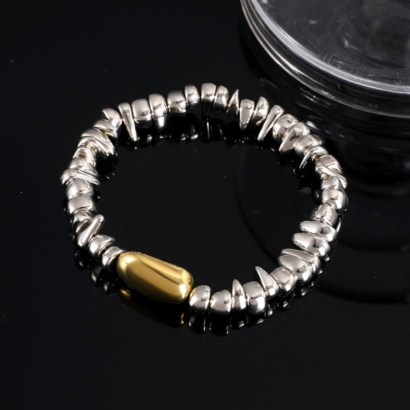 Fashion Bracelet Ccb Heart Shape Electroplating Jewelry For Men And Women