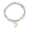 Fashion Bracelet Ccb Heart Shape Electroplating Jewelry For Men And Women