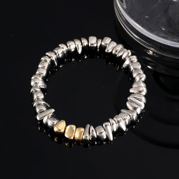 Fashion Bracelet Ccb Heart Shape Electroplating Jewelry For Men And Women