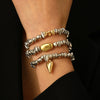 Fashion Bracelet Ccb Heart Shape Electroplating Jewelry For Men And Women