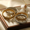Fashion Bracelet Stainless Steel Geometric Style Electroplated For Women