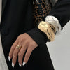 Fashion Bracelets Alloy Asymmetrical Exaggerated Simple Versatile Electroplating
