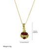 Fashion Brass Heartshaped Pendant Clavicle Chain Jewelry With Electroplating For Women