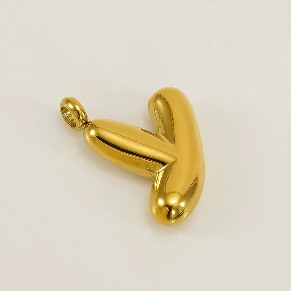 Fashion Bubble Letter Stainless Steel Necklace Jewelry Accessories With Electroplating Treatment