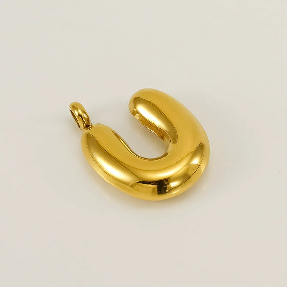 Fashion Bubble Letter Stainless Steel Necklace Jewelry Accessories With Electroplating Treatment