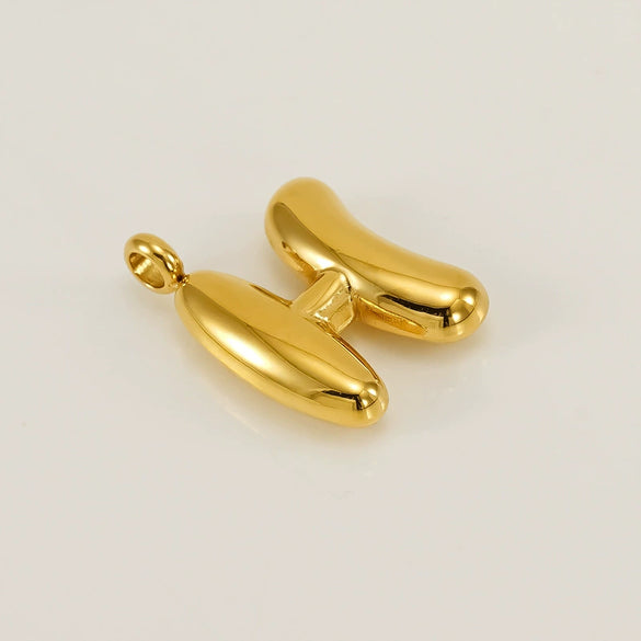 Fashion Bubble Letter Stainless Steel Necklace Jewelry Accessories With Electroplating Treatment