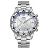 Fashion Business Style Men's Quartz Watch With Alloy Case Stainless Steel Band And Round Dial