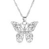 Fashion Butterfly Copper Inlay Zircon Necklace 1 Piece
