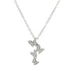Fashion Butterfly Copper Inlay Zircon Necklace 1 Piece