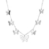 Fashion Butterfly Copper Inlay Zircon Necklace 1 Piece