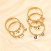 Fashion Butterfly Drop Oil Eye Stainless Steel Electroplated Bracelet Jewelry
