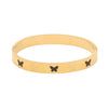 Fashion Butterfly Stainless Steel Jewelry Bracelet With Electroplating Design