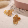 Fashion Butterfly 316L Stainless Steel Electroplated Women's Earrings