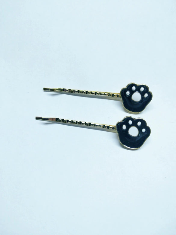 Fashion Cartoon Animal Puppy Cat Paw Alloy Hairpin Bangs Clip Side Clip Headwear