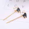 Fashion Cartoon Animal Puppy Cat Paw Alloy Hairpin Bangs Clip Side Clip Headwear
