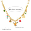 Fashion Cartoon Animals Stainless Steel Jewelry Set With Earrings Necklaces And Bracelets Electroplated O Chain And Little Bear Pig Pendant